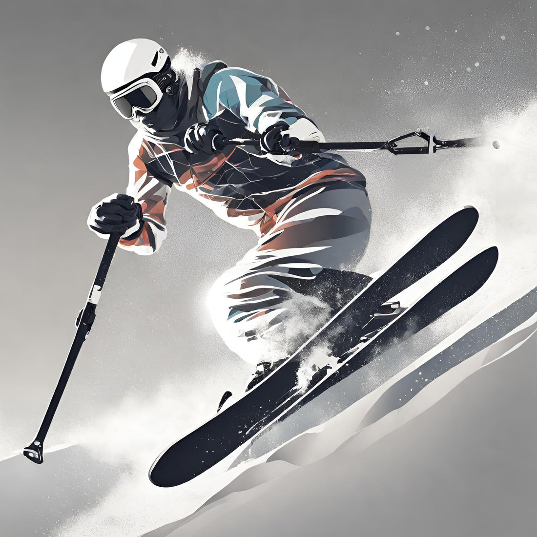 Skier sending it