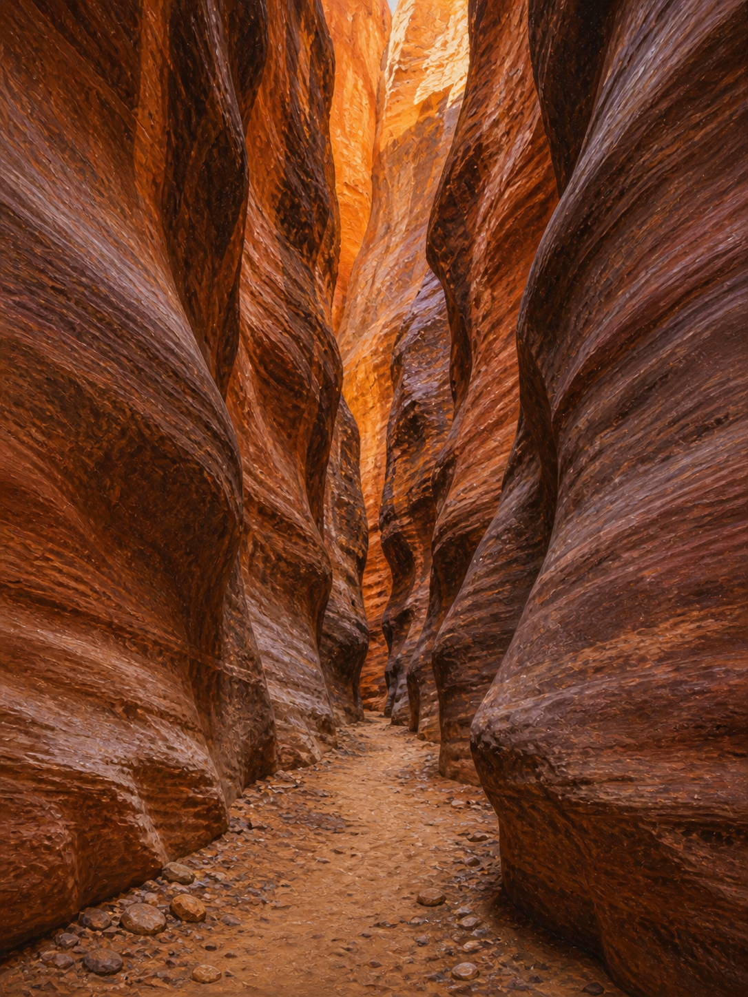 Illustrated graphic of Buckskin Gulch from the McSenderson Arizona Outdoor Adventure scratch-off map
