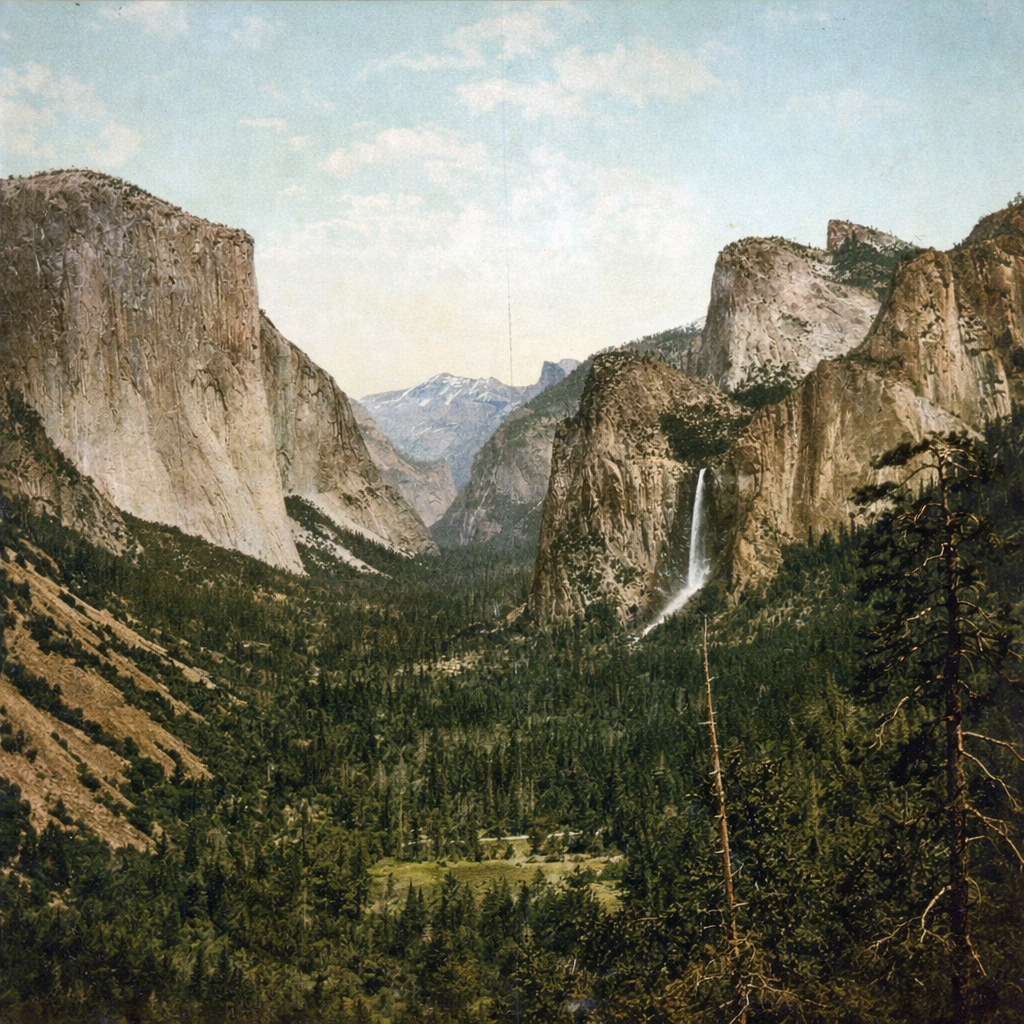 Illustrated graphic of Yosemite National Park from the McSenderson US National Parks scratch-off map