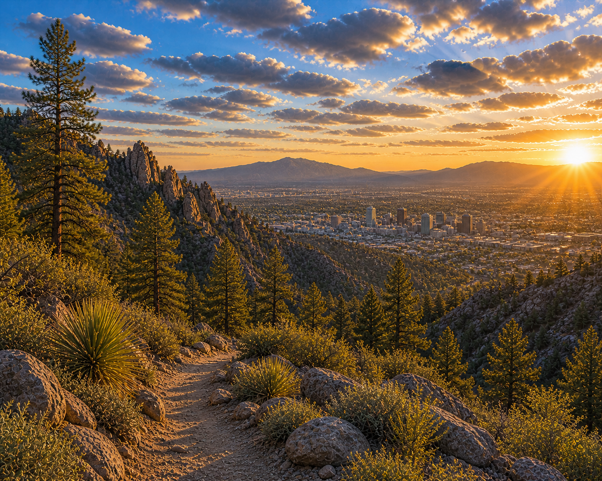 Illustrated graphic of Mount Lemmon from the McSenderson Arizona Outdoor Adventure map