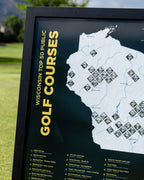 Top 50 Wisconsin Public Golf Courses Scratch-Off Map