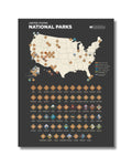 US National Parks Scratch-Off Map