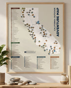 California Outdoor Adventure Scratch-Off Map