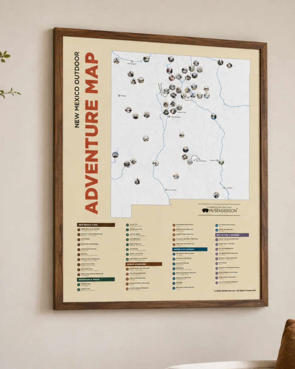 New Mexico Outdoor Adventure Scratch-Off Map