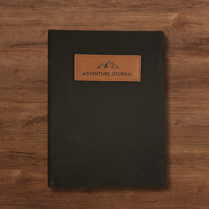 Adventure Journal – Canvas and Vegan Leather Refillable Travel Notebook (100 Pages)