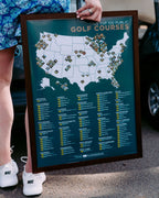 Top 100 US Public Golf Courses Scratch-Off Map