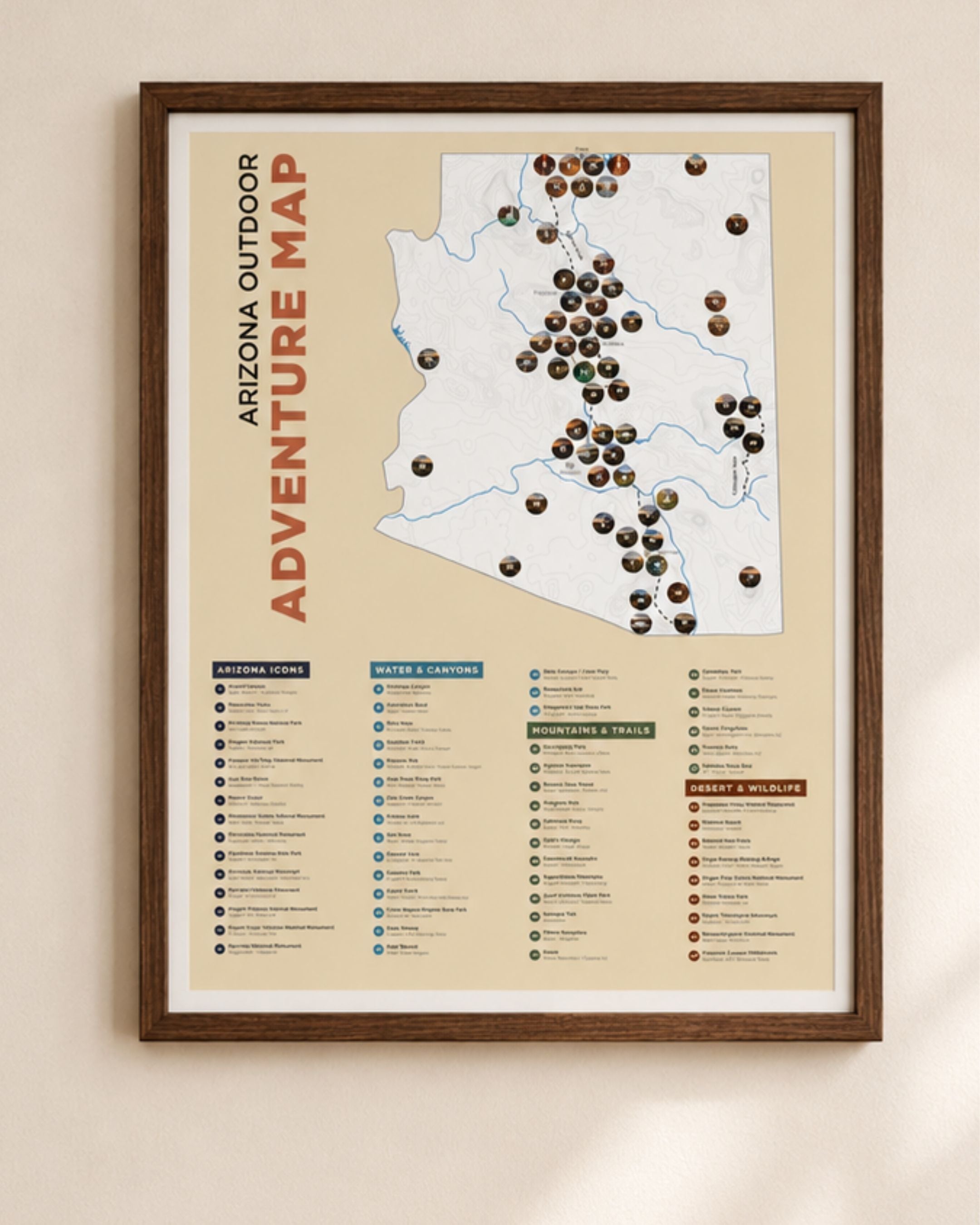[PREORDER] Arizona Outdoor Adventure Map