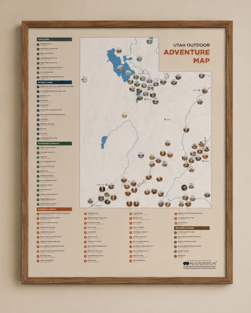 Utah Outdoor Adventure Scratch-Off Map