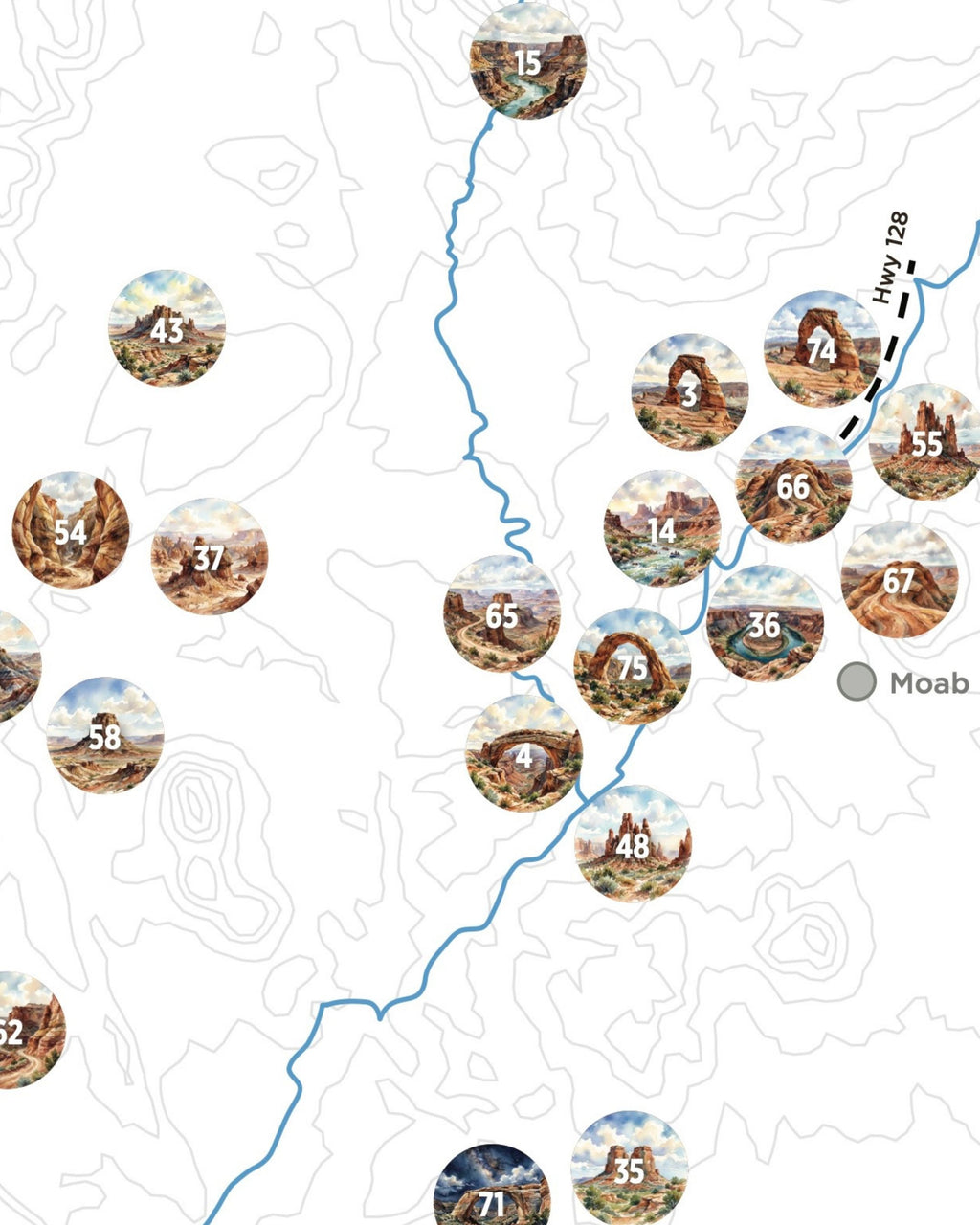Utah Outdoor Adventure Scratch-Off Map
