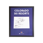 Colorado Ski Resorts Scratch-Off Map