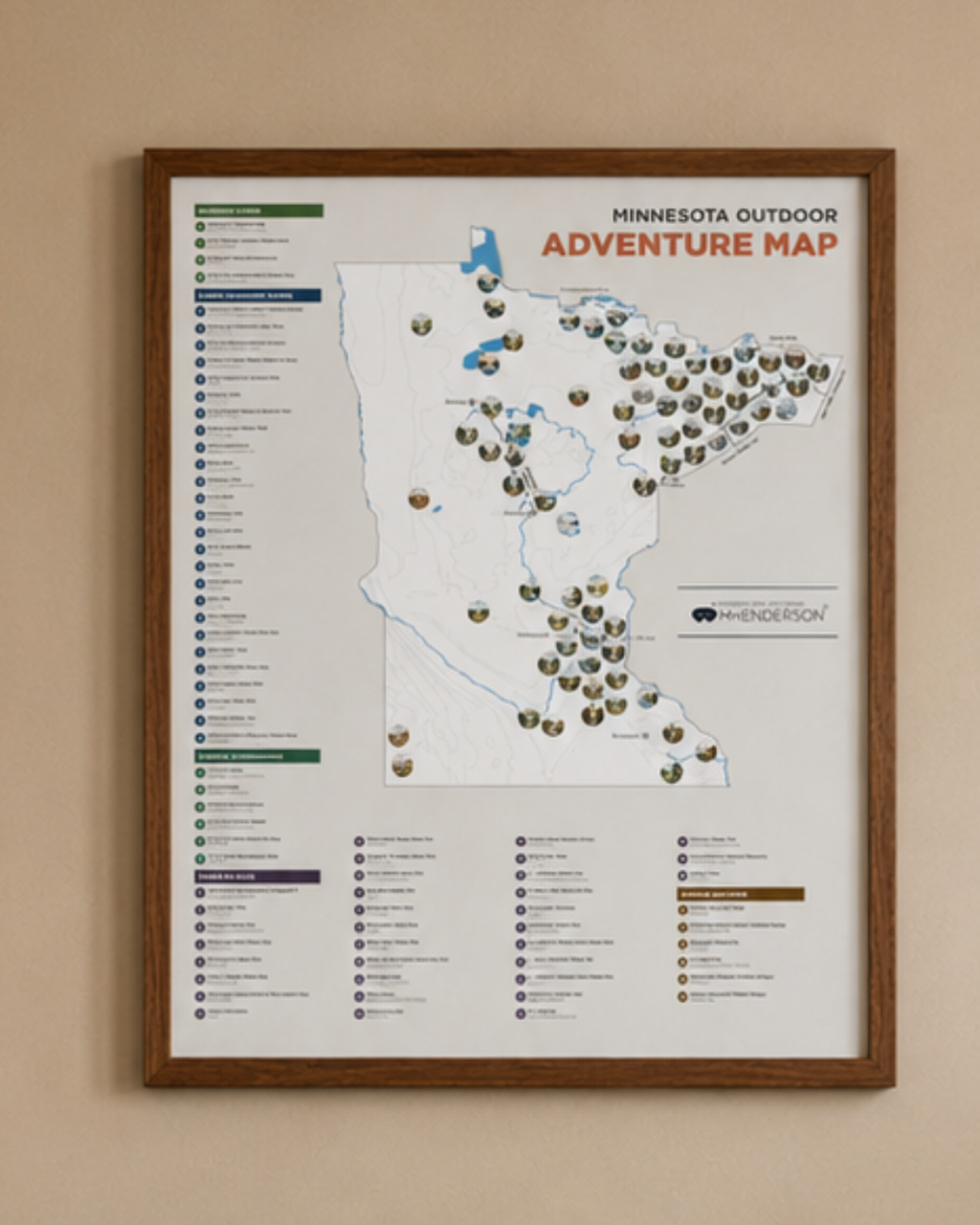 Minnesota Outdoor Adventure Scratch-Off Map
