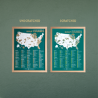 Top 100 US Public Golf Courses Scratch-Off Map