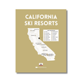 California Ski Resorts Scratch-Off Map