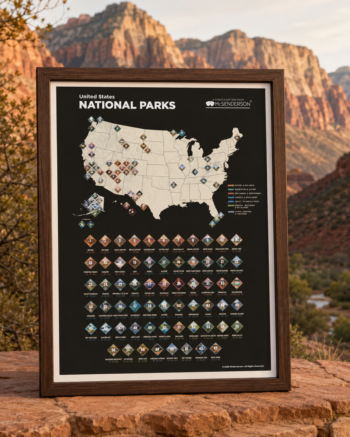 US National Parks Map [Presale]