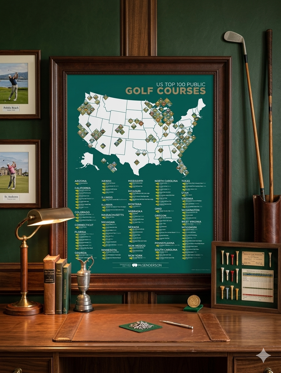 Top 100 US Public Golf Courses-Presale