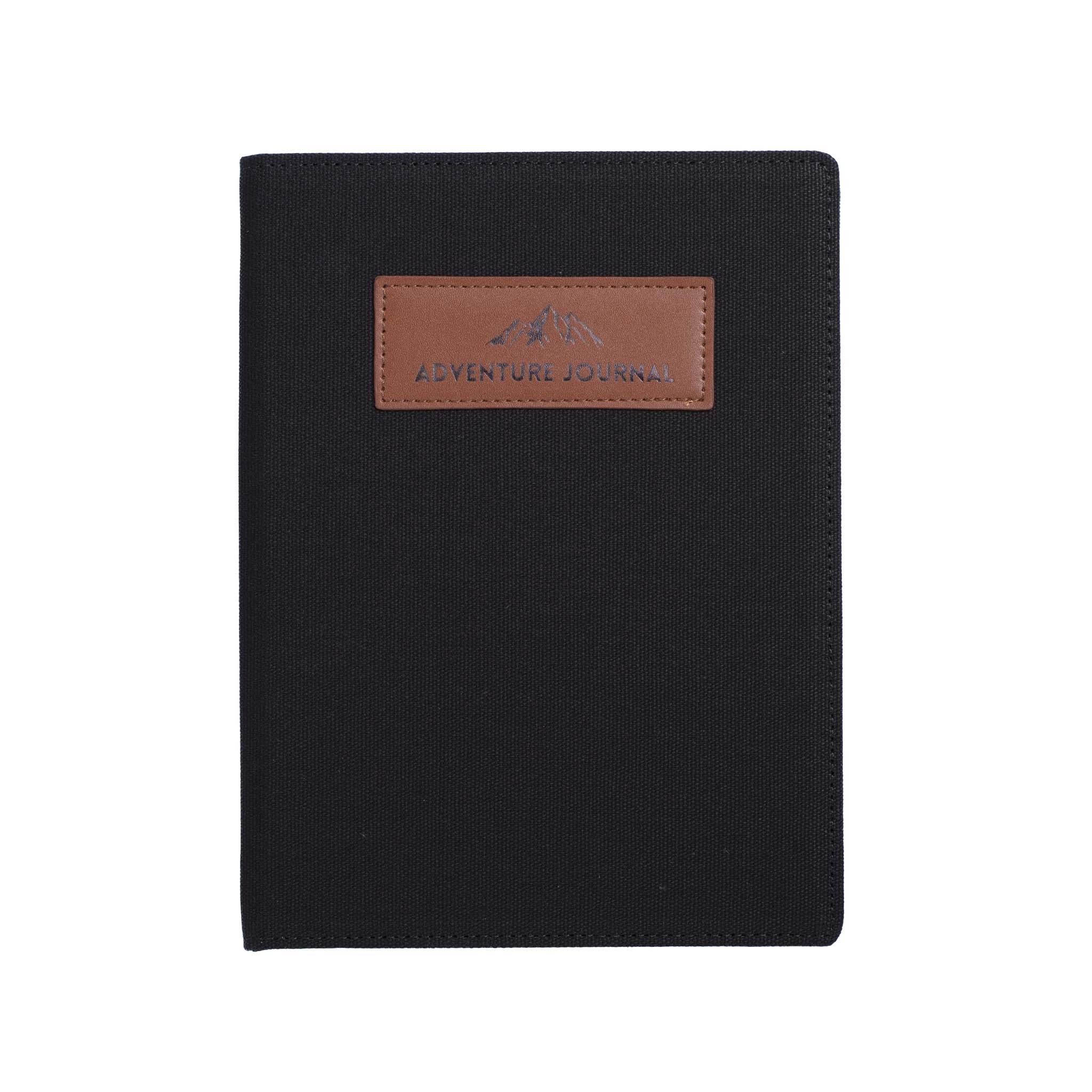 Adventure Journal – Canvas and Vegan Leather Refillable Travel Notebook (80 Pages)