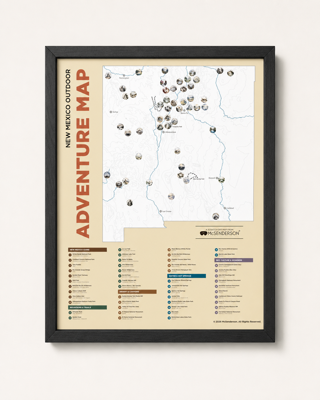 [PREORDER] New Mexico Outdoor Adventure Scratch-Off Poster