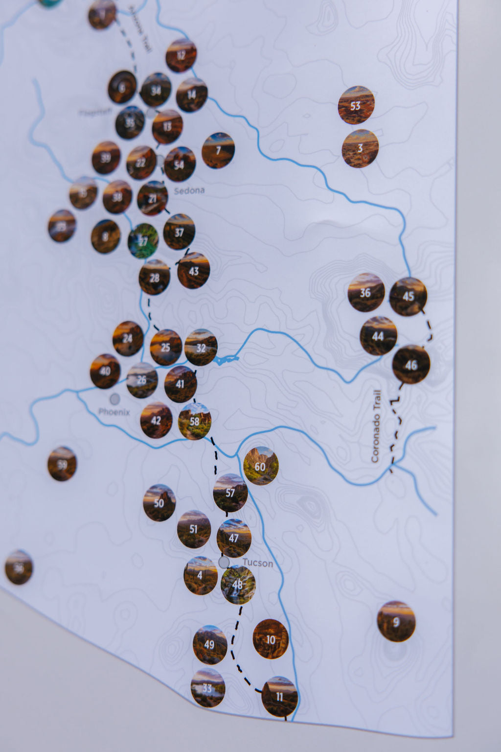 Arizona Outdoor Adventure Scratch- Off Map